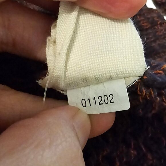 Fossil Marled Open Knit V-Neck Button Front Cardigan Sz S - Picture 10 of 10